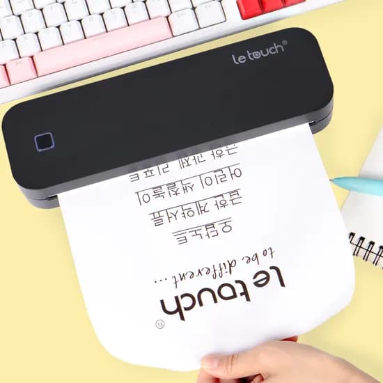 레터치 무선 휴대용 A4 프린터 HM-24-28 블랙 1개