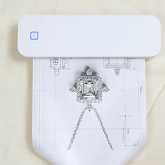 레터치 무선 휴대용 A4 프린터, HM-24-28, 화이트, 1개
