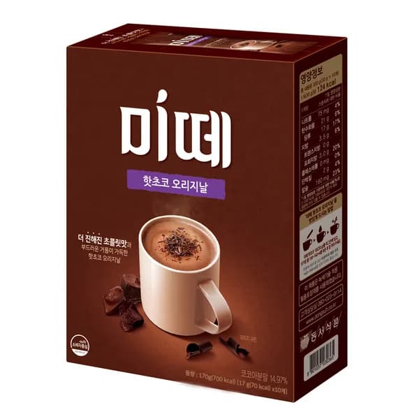 동서식품 미떼 핫초코 오리지날 미니 17g 10개입 1박스