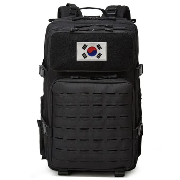군인 전용 전술가방 대용량백팩 블랙 45L
