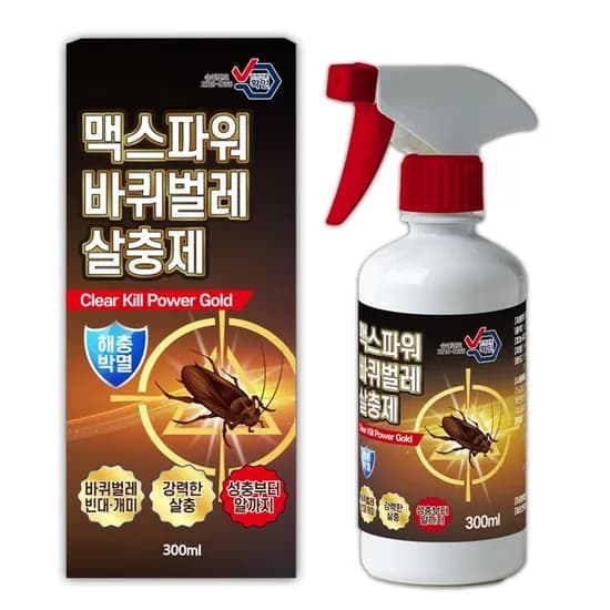 맥스파워 바퀴벌레 살충제 스프레이 300ml 1개