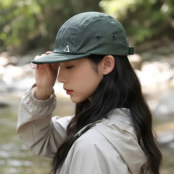 남녀공용 초경량 숏챙 러닝 모자 카키 FREE 1개