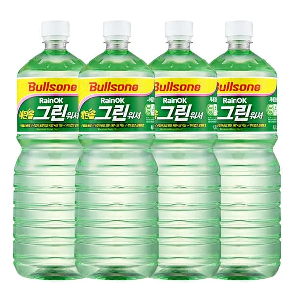 불스원 레인OK 에탄올 그린워셔 1.8L 4개
