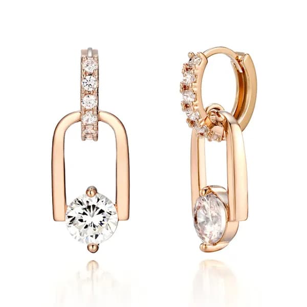 14K GF 큐빅 포인트 원터치 귀걸이 ELGPEE313 로즈골드 1개 18,905원