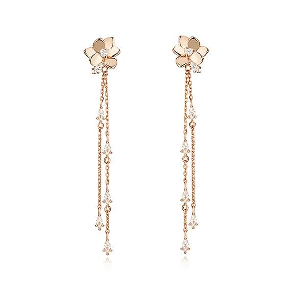 엘르 14K GF 플라워 드롭 귀걸이 ELGPEE257 로즈골드 1개 19,855원