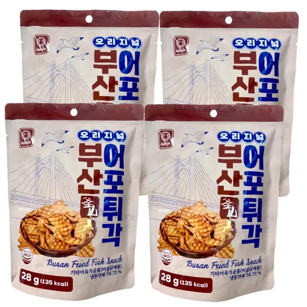 한진식품 부산어포튀각 오리지널 28g 4개