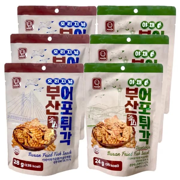 한진식품 부산어포튀각 오리지널 28g+야채 24g 52g 3세트