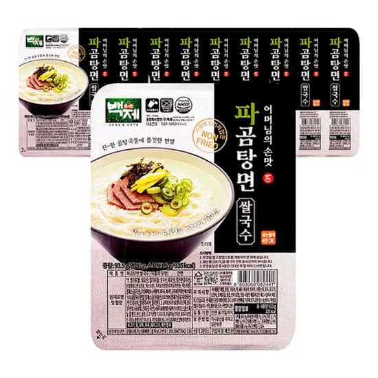 백제 쌀국수 파곰탕면, 93.5g, 10개입, 1개