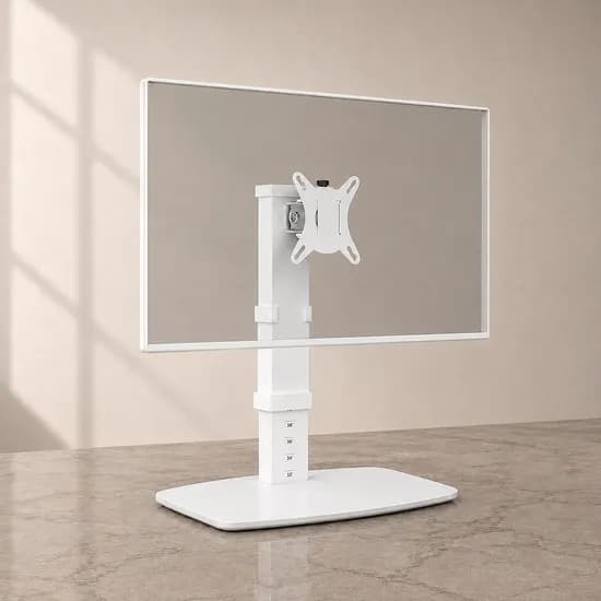 이지마운트 모니터 스탠드 M1032 13-32인치 높이조절 화이트 1개