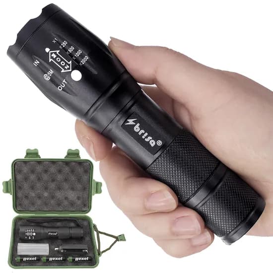 브리사 해루질 LED 후레쉬 T6, 군용케이스 증정, 1개