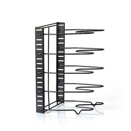 인블룸 5단 후라이팬 정리대, 블랙, 1개