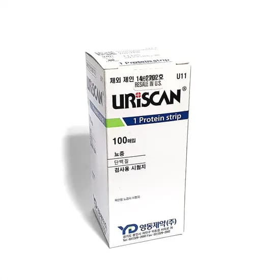 URISCAN 유린스틱 소변검사지 1종 단백질 100개입 1개