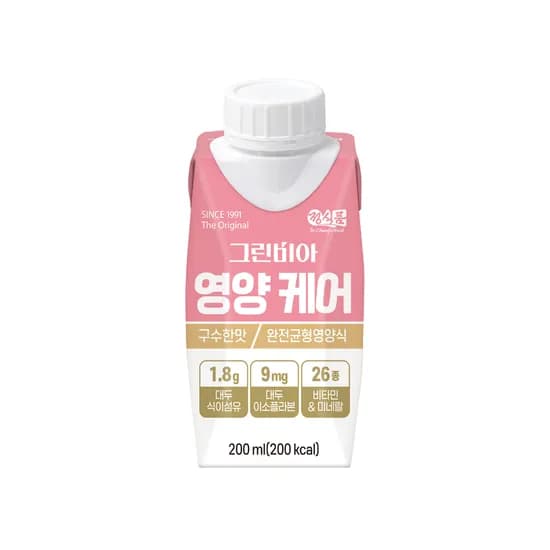 그린비아 영양 케어 구수한맛 200ml 36팩