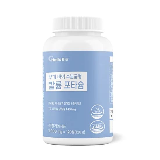 헬로바이오 부기 바이 수분균형 칼륨 포타슘 120g 1개