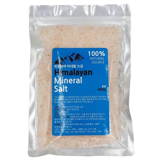 히말라야 미네랄 소금, 400g, 1개
