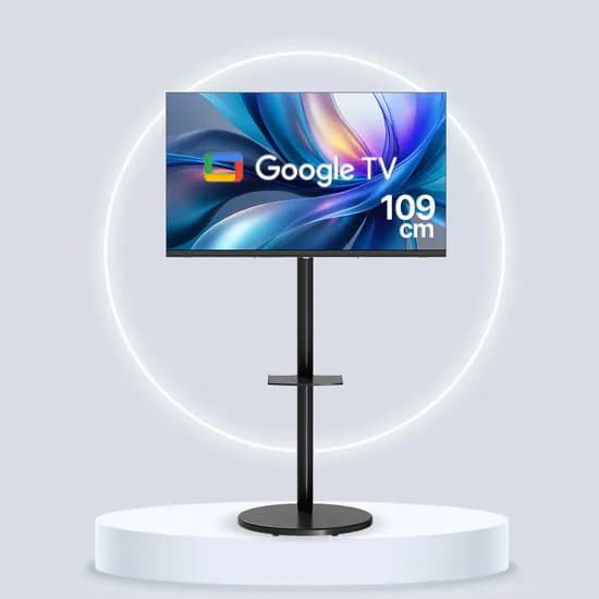 무빙라이프 43인치 FHD 구글 스마트 삼탠바이미세트 이동식 TV 109cm 리치블랙