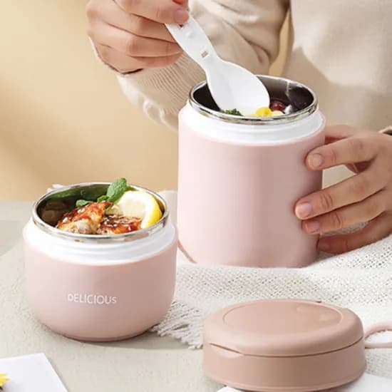 코스트몰 이유식 보온통, 핑크, 1개
