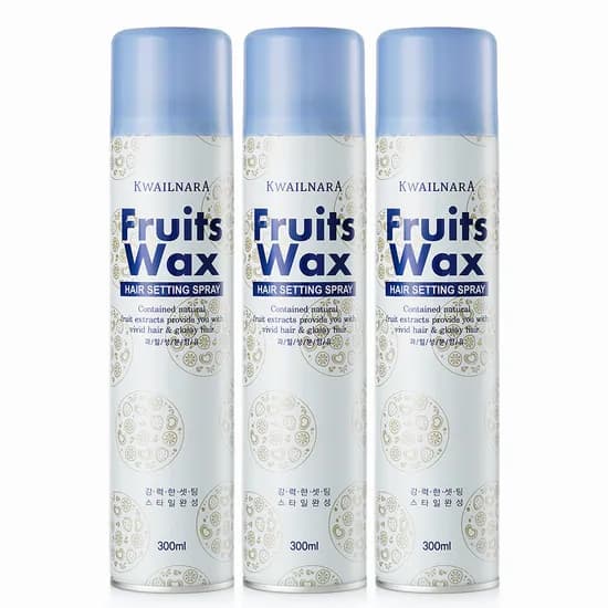 과일나라 후르츠왁스 헤어세팅 스프레이 300ml 3개
