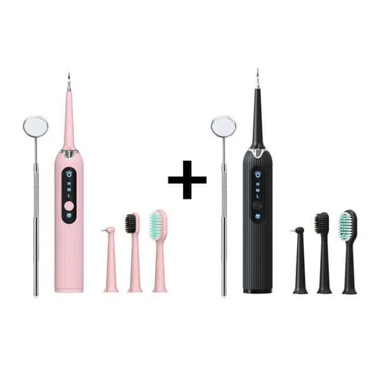 마하 초음파 전동 구강세정기, 핑크1개 + 블랙1개, 2개