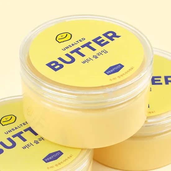 핑크풋 액괴 밀크치즈 버터 슬라임, 단일색상, 164g, 1개