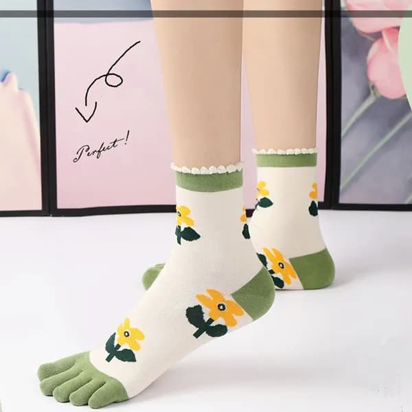 여성 발가락양말 흑백 스마일 Z05 220-250mm 5켤레세트 13,205원