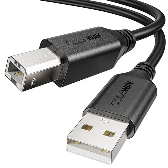 코드웨이 프린터 케이블 USB A TO B 케이블, 1.5m, 1개