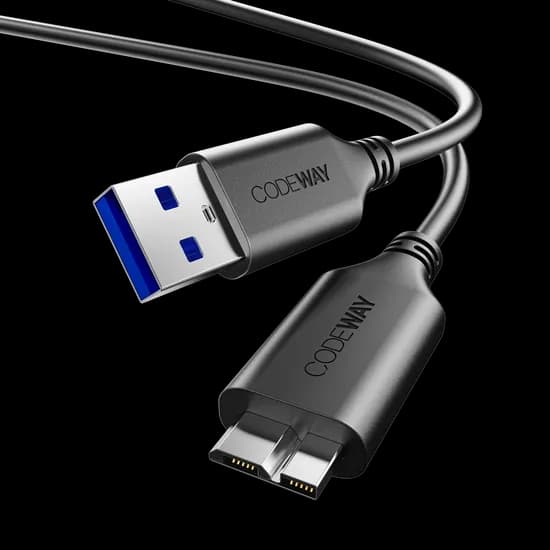 코드웨이 USB A to 마이크로 B 외장하드 연결 케이블, 1m, 1개