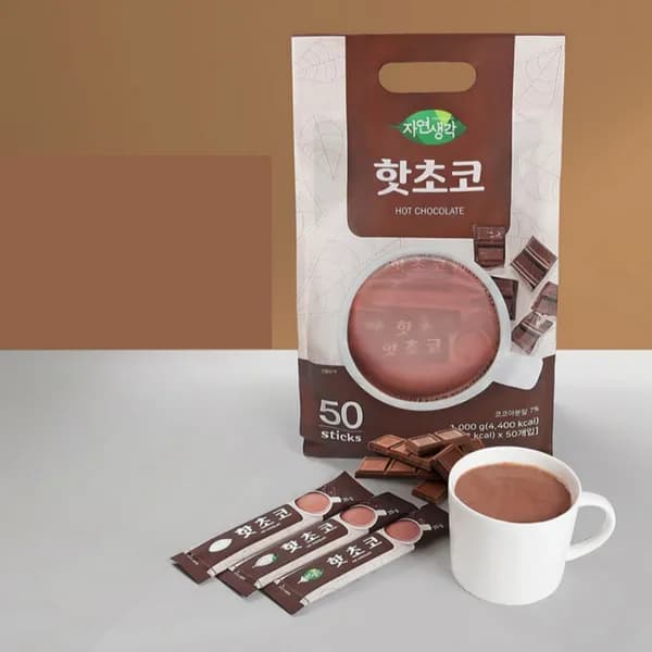 자연생각 핫초코 스틱 18g 50개입 1봉