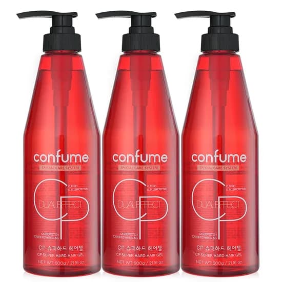 과일나라 컨퓸 CP 슈퍼하드 헤어젤 600ml 3개