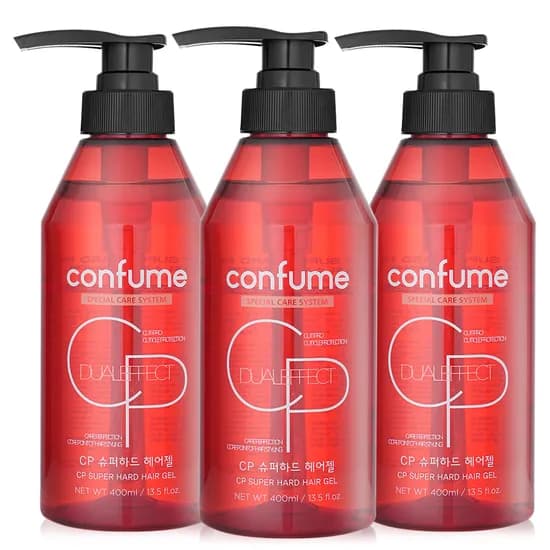 과일나라 컨퓸 CP 슈퍼하드 헤어젤 400ml 3개