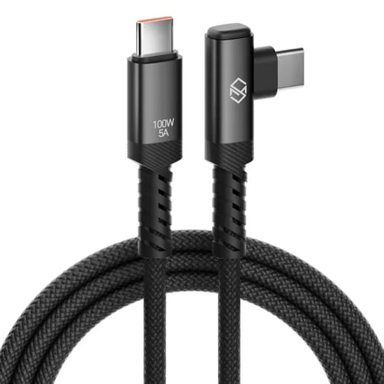 신지모루 우븐 100W C to C PD 초고속 충전 케이블, 화이트, 2m, 1개