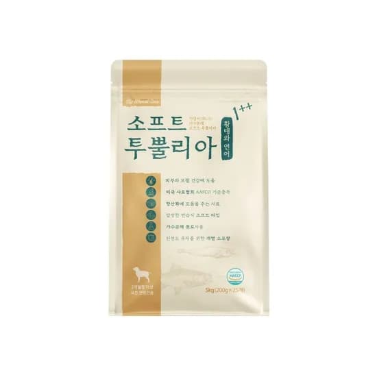 투뿔리아 가수분해 소프트 사료, 황태, 5kg, 1개