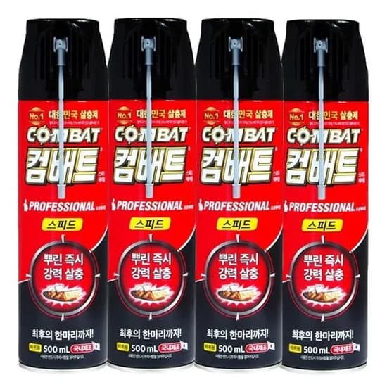 컴배트 스피드에어졸 500ml 4개