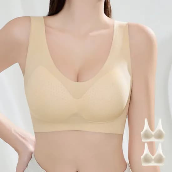 초경량 메쉬 에어 노와이어브라, 스킨+스킨, L(55-66), 2개, 1세트