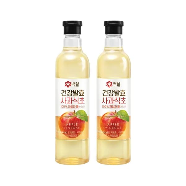 백설 백퍼센트 건강발효 사과식초 800ml 2개 11,900원