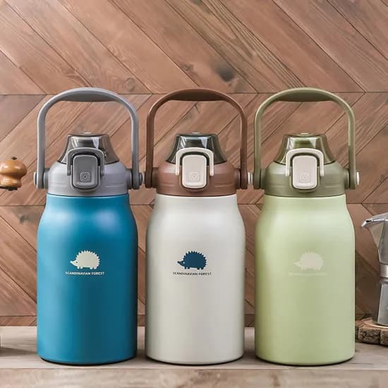 스칸디나비안 포레스트 빅 핸들 텀블러, 그린, 1000ml, 1개