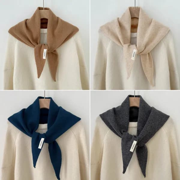 허피디 쁘띠 보온 삼각 스카프 여성용 브라운 1개 15,900원