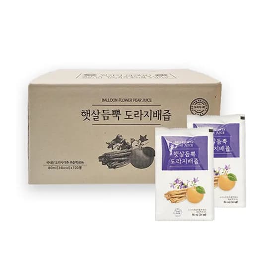 햇살듬뿍 도라지배즙 80ml 100포
