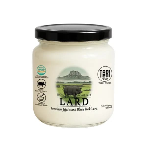 태리푸드 제주 프리미엄 흑돼지 돈지 라드유 볶음용 찌개용 식용유 630ml 1병