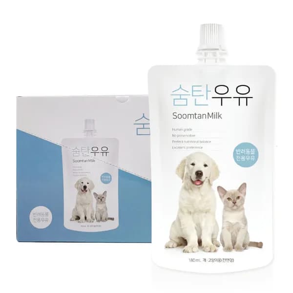 숨탄우유 숨탄 강아지 우유 180mL 10개