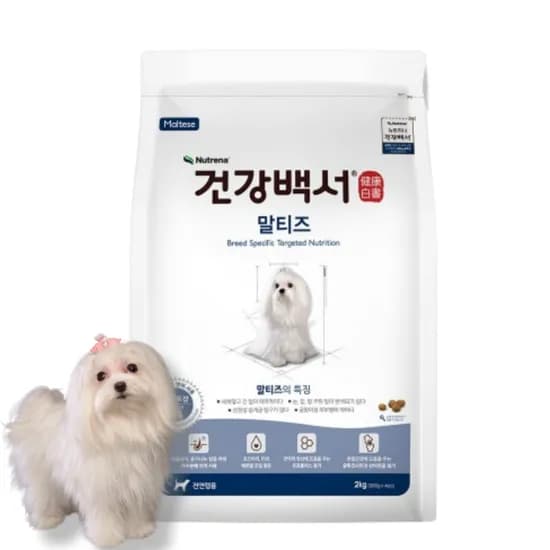 건강백서 말티즈, 반려견용, 가수분해 연어, 2kg, 1개