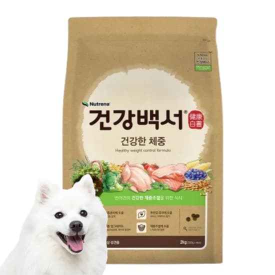 건강백서 강아지 저지방 사료, 가수분해 연어, 2kg, 1개