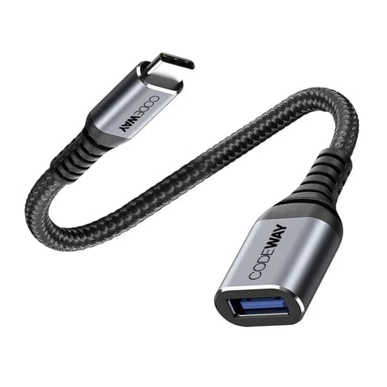 코드웨이 USB CtoA3.0OTG 젠더, 그레이, 0.12m, 1개