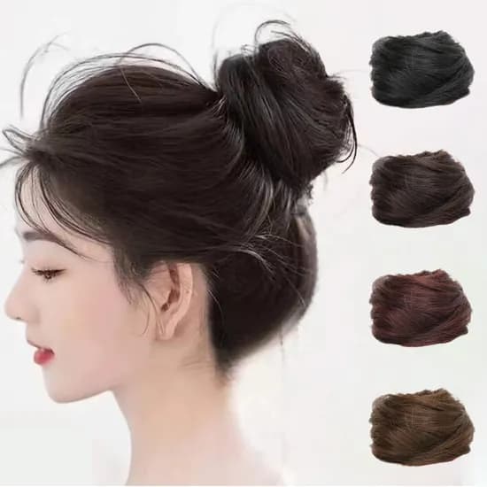 AN Wig 올림머리 가발, 브라운블랙, 2개