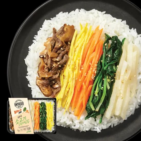 온더고 냉동도시락 전주식 소고기 오색비빔밥 310g 4개