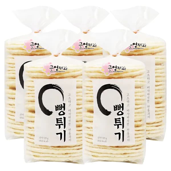 근영제과 뻥튀기 120g 5개