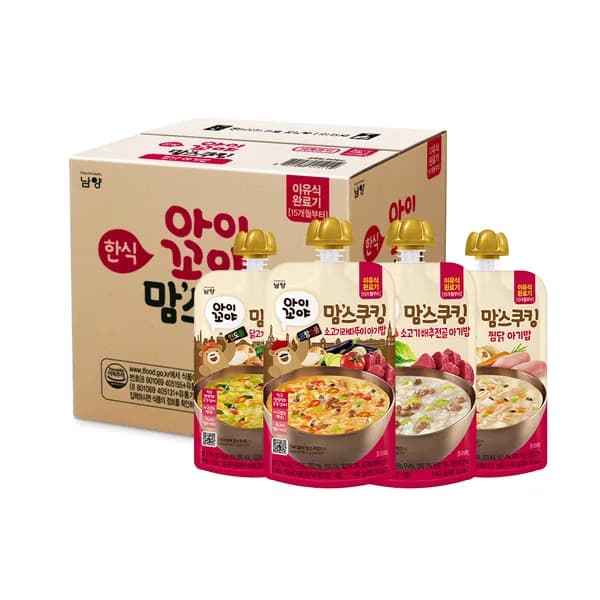 남양 아이꼬야 맘스쿠킹 15개월 소고기라따뚜이 아기밥 140g 10개