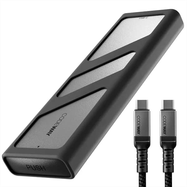 코드웨이 SSD M.2 외장하드 케이스 NVMe to USB 3.2 인클로저 1개