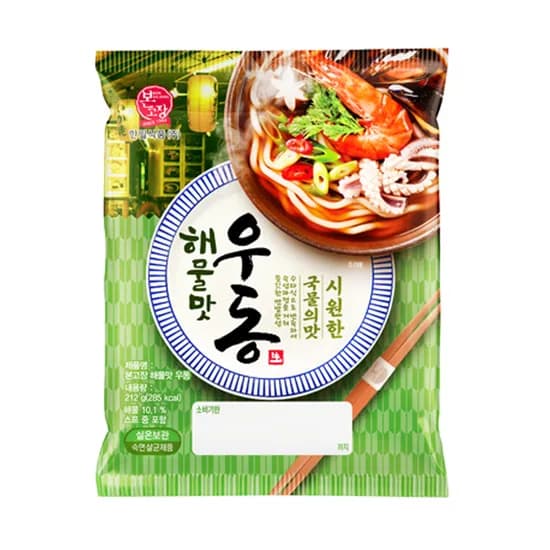 한일식품 본고장 해물우동 212g 4개