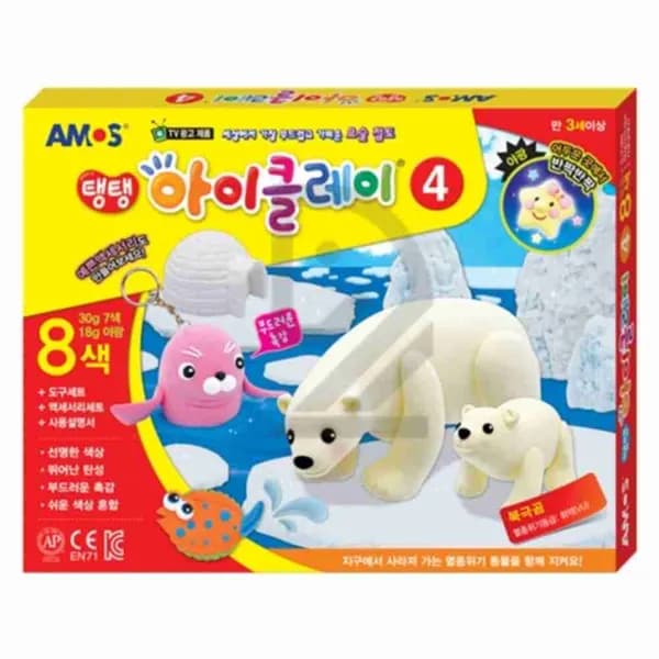 아모스 아이클레이 4, 8색, 30g, 1개